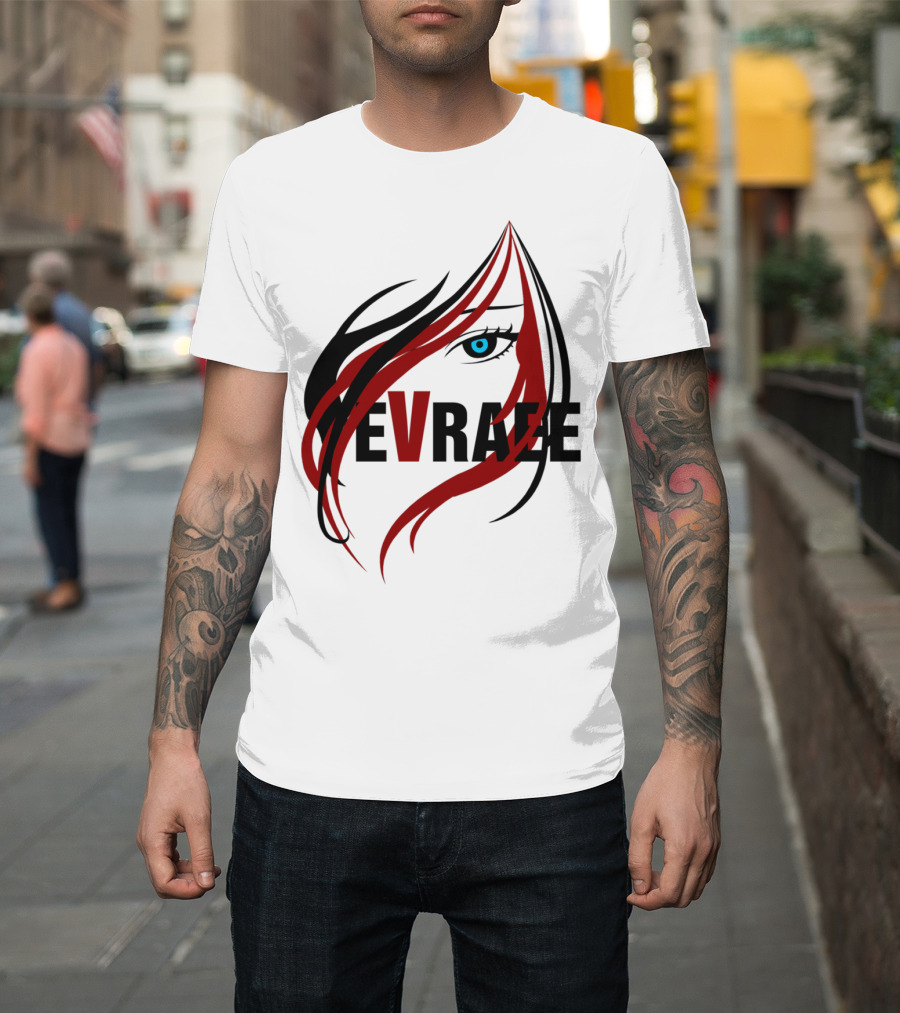 EVRAEE Vivid Eye Emblem in Bold Contrast T-Shirt