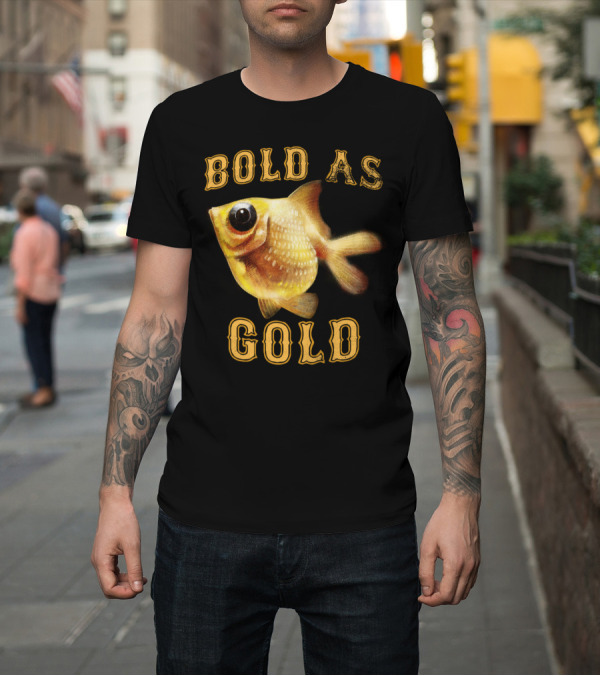 Shirt: Bold as Gold Goldfish T-Shirt Bold as Gold Goldfish T-Shirt