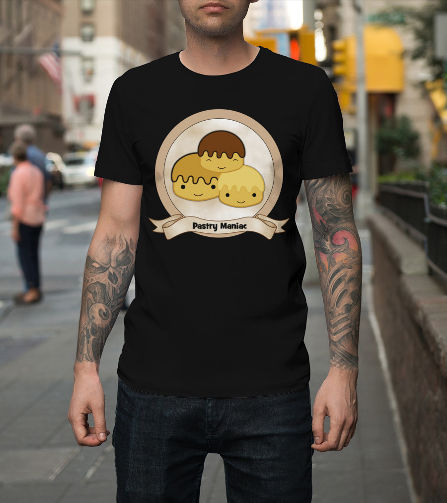 Pastry Maniac Trio Badge T-Shirt