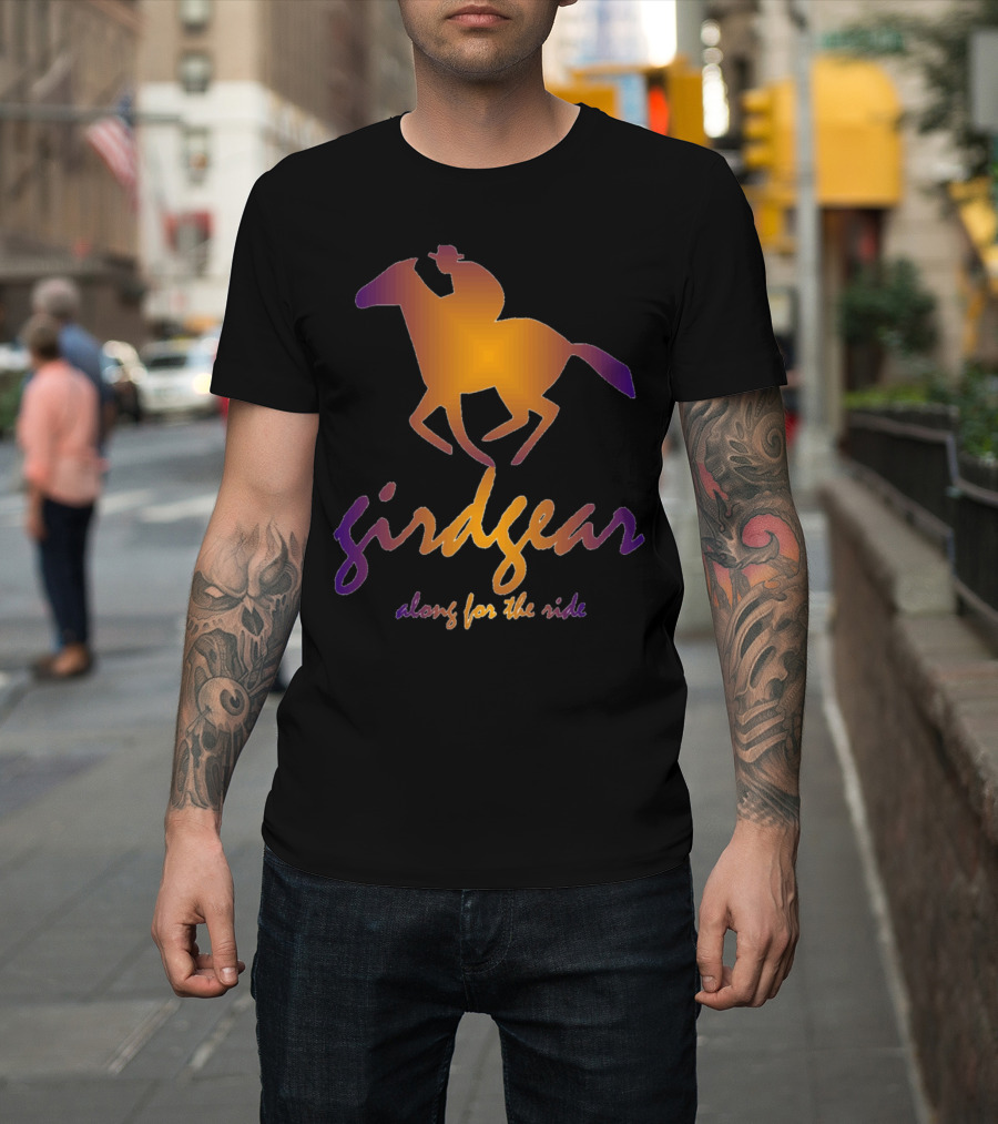 Girdgear Along for the Ride Horse and Rider Gradient Remix T-Shirt