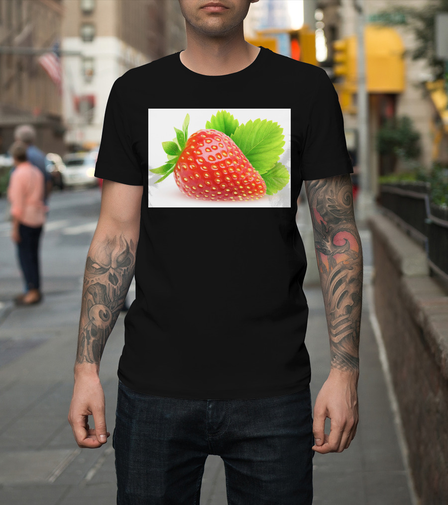 Strawberry with Leaves T-Shirt