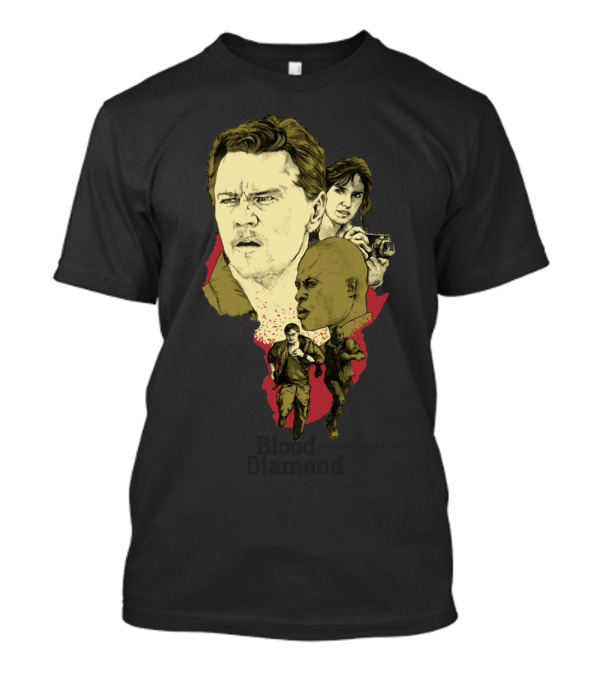 Blood Diamond Leonardo Djimon Africa Silhouette Scene T-Shirt