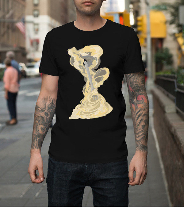 Shirt: A Very Hot Noodle Galaxy of Steam with Fork Swirl T-Shirt A Very Hot Noodle Galaxy of Steam with Fork Swirl T-Shirt