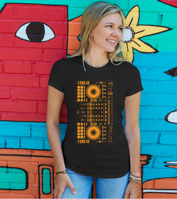 DJ Orange Mixer Deck T-Shirt