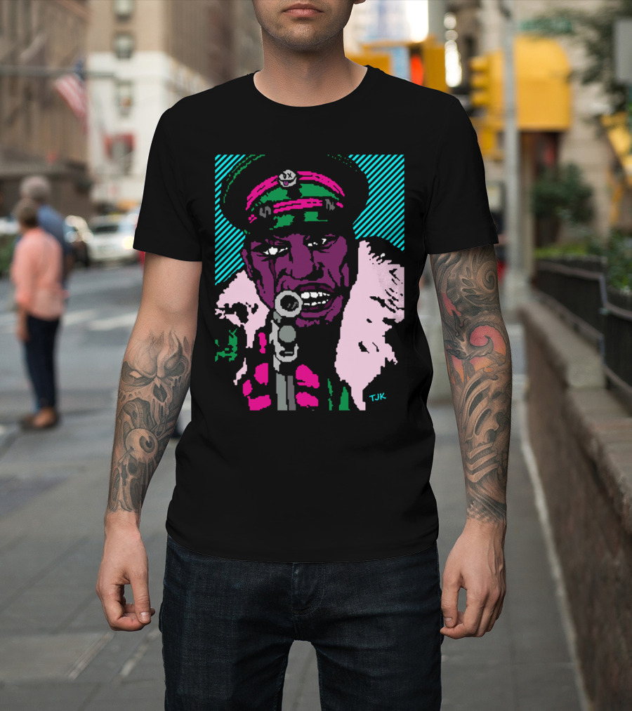 Captain Fear Neon TJK Pop Art Comic T-Shirt