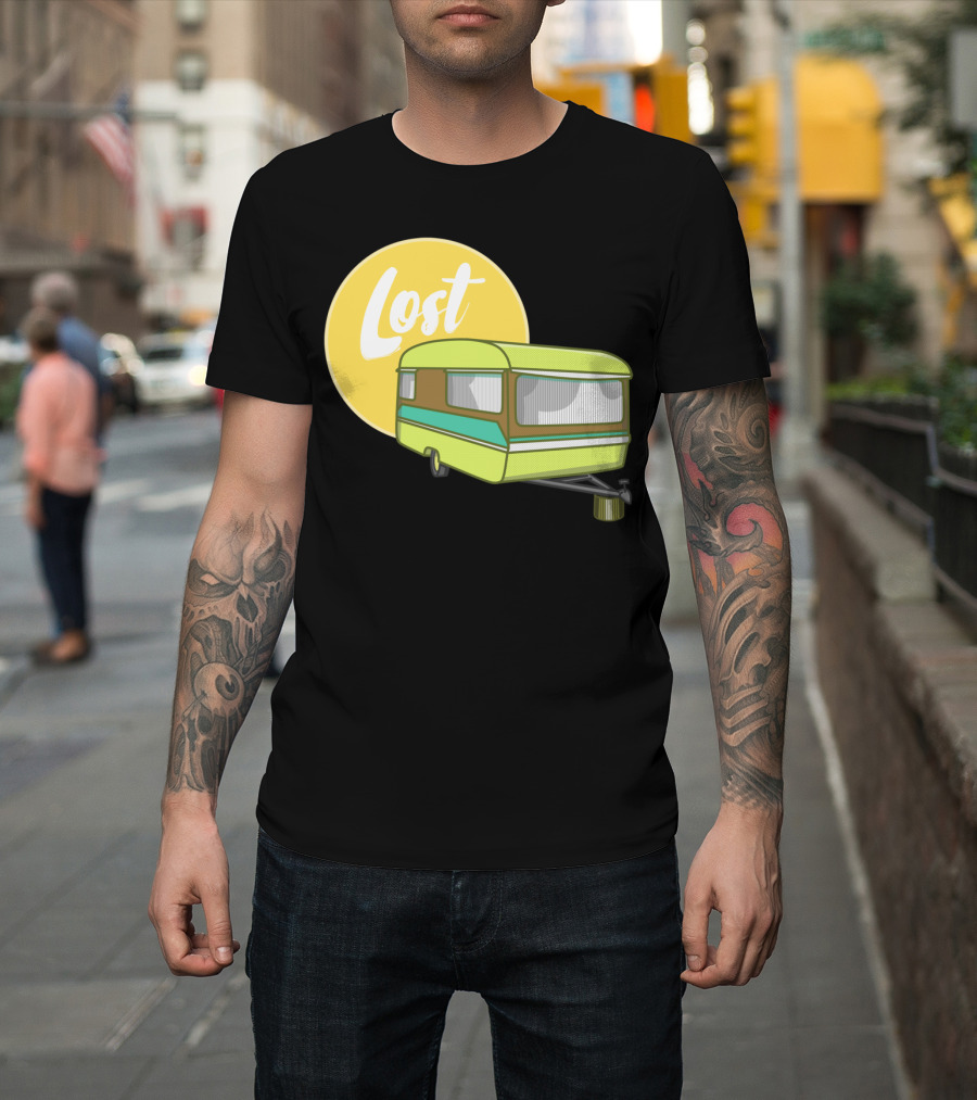 Lost Caravan with Yellow Moon T-Shirt
