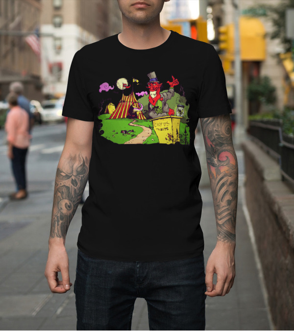 Shirt: Abusement Park Creepy Circus Nights by Mike Duggan T-Shirt Abusement Park Creepy Circus Nights by Mike Duggan T-Shirt