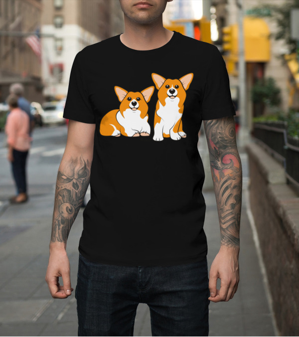 Shirt: Pembroke Welsh Corgi Duo T-Shirt Pembroke Welsh Corgi Duo T-Shirt