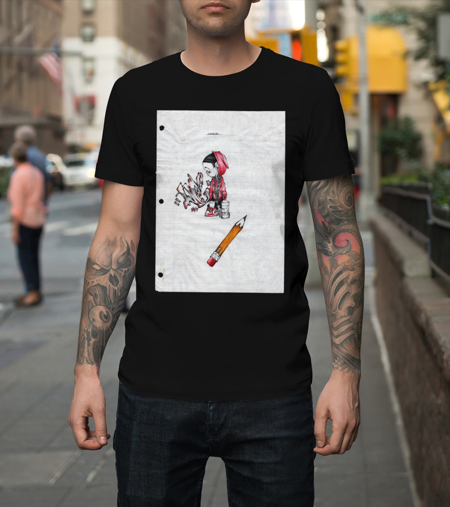 Chapter002 Young Artist Hoodie Graffiti Drawing Pencil Notebook T-Shirt