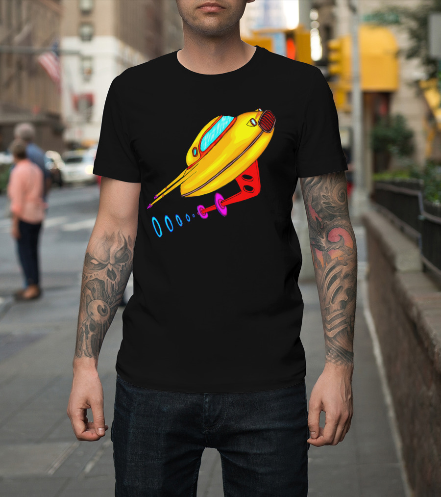 Futurama Family Space Cruiser Spaceship T-Shirt