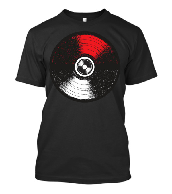 Pokeball Vinyl Record Mashup Poke Music Disc T-Shirt