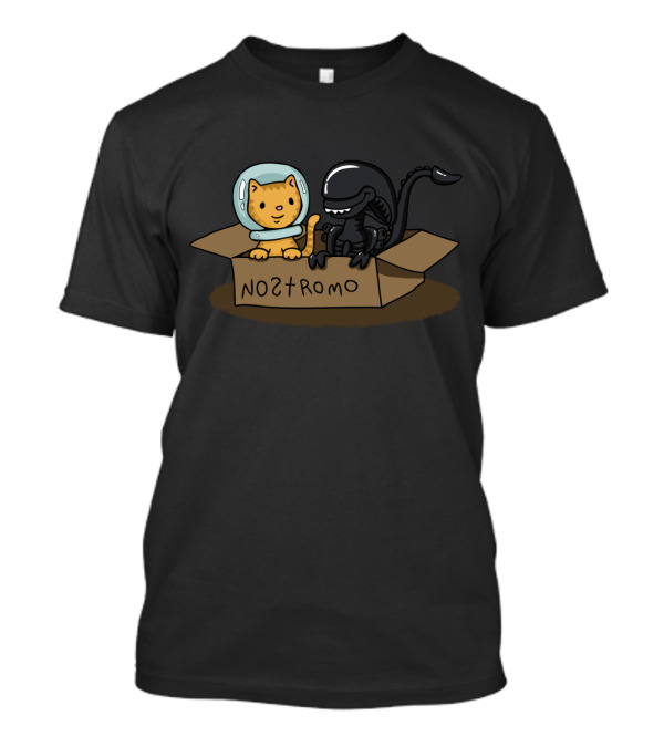 Nostromo Kitten And Alien Playful Companions T-Shirt