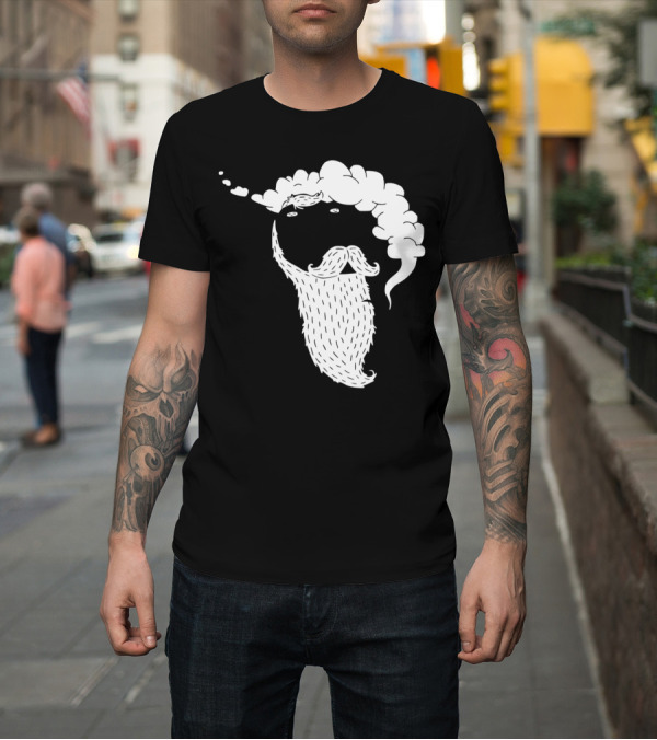 Shirt: T Rex Smoking Pipe With Beard And Mustache T-Shirt T Rex Smoking Pipe With Beard And Mustache T-Shirt