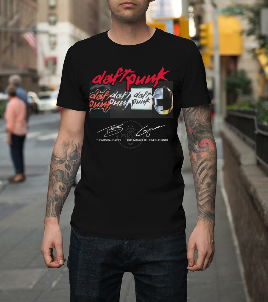 Daft Punk Thomas Bangalter Guy-Manuel De Homem-Christo Logos Icons T-Shirt