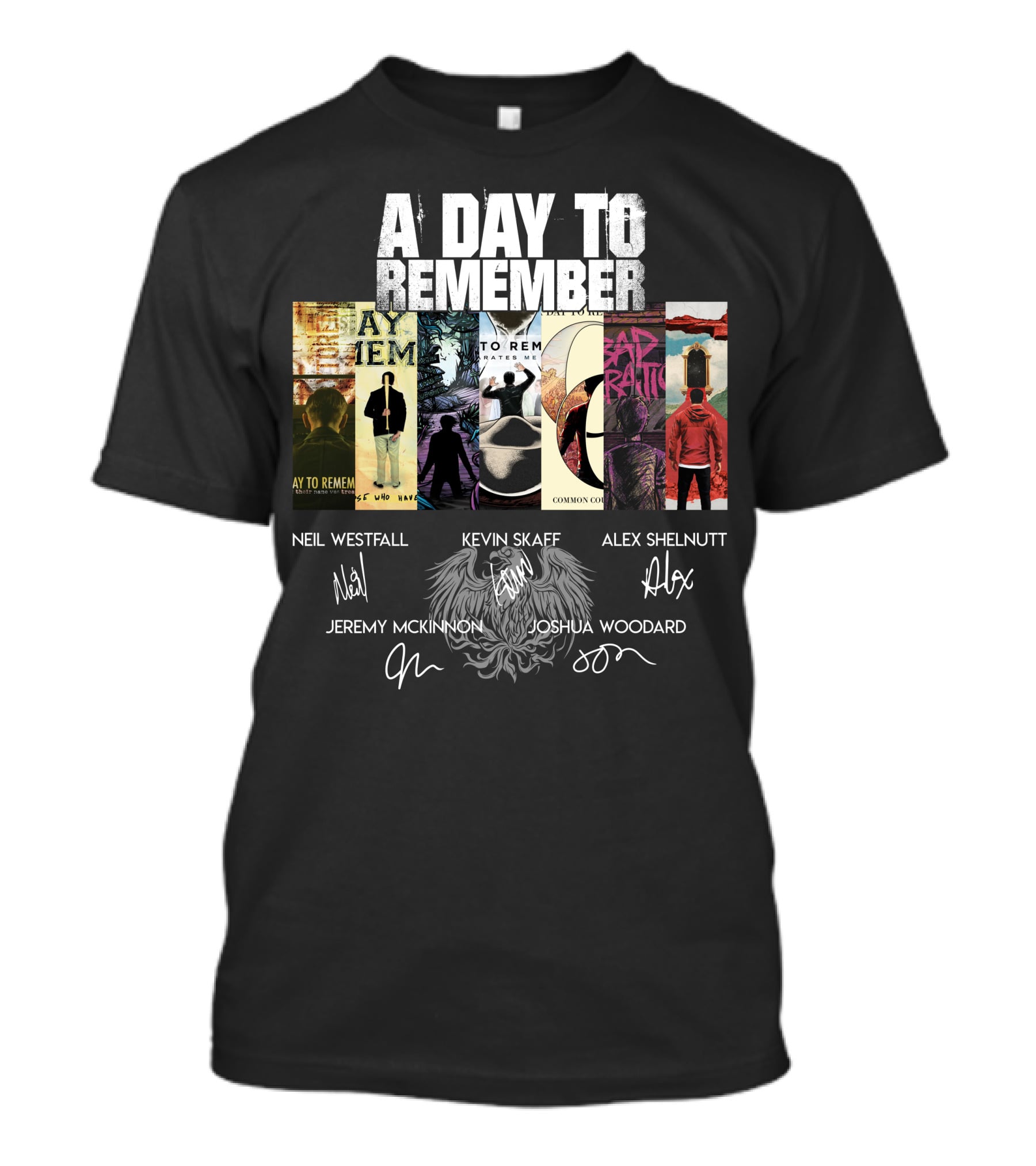 A Day To Remember Neil Westfall Kevin Skaff Alex Shelnutt Jeremy Mckinnon Joshua Woodard T-Shirt