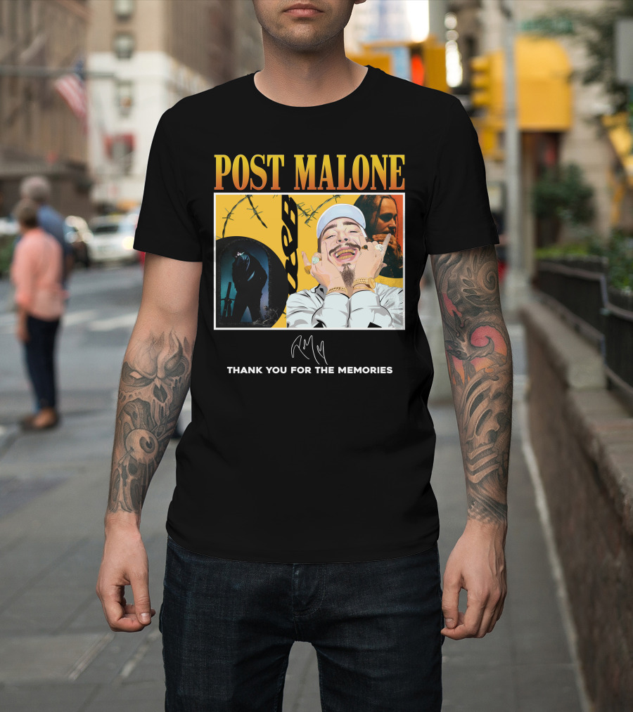 Post Malone Thank You For The Memories T-Shirt