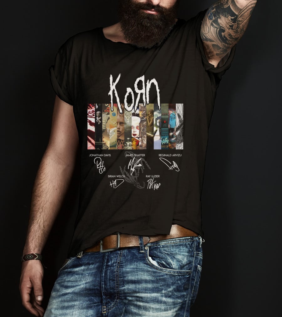 Korn Artwork And Signatures Compilation T-Shirt