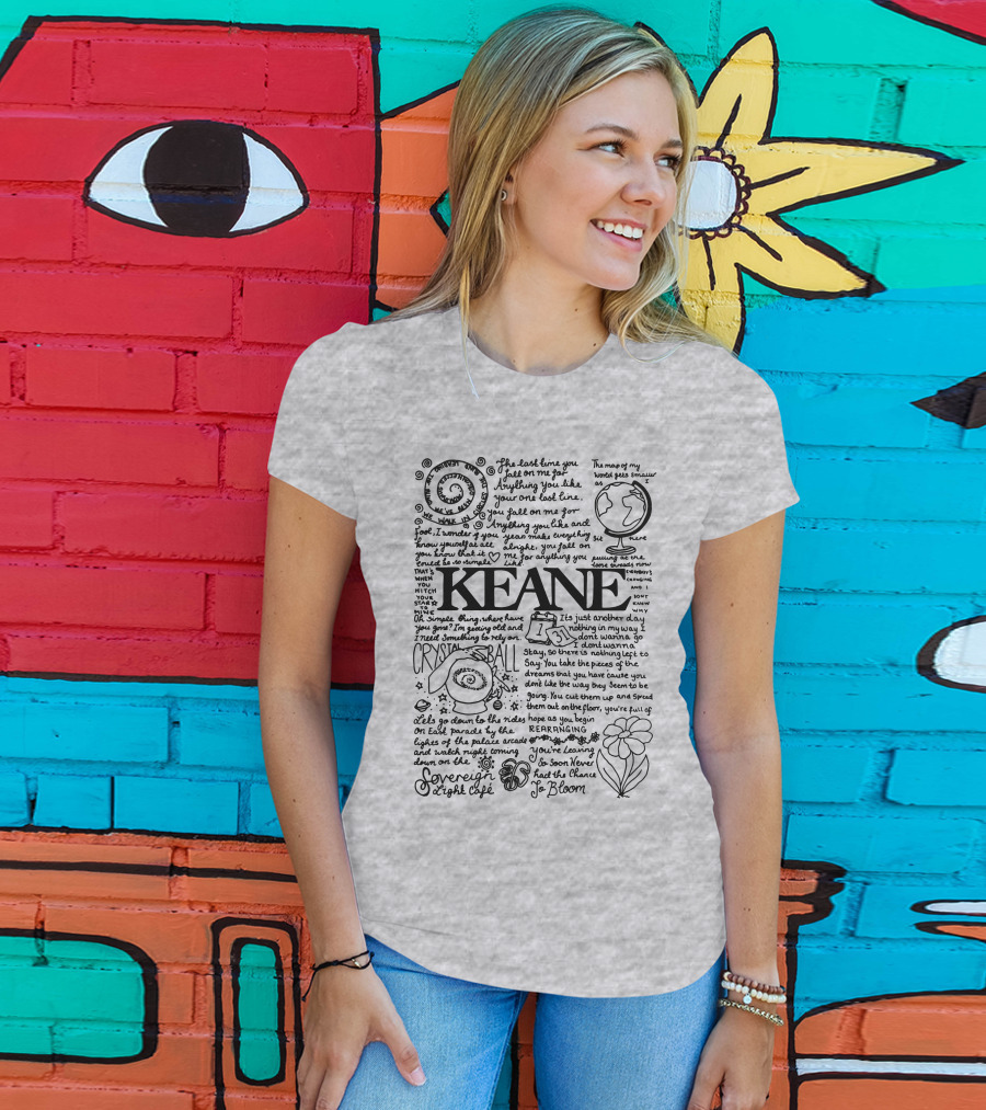 Keane Hopes Crystal Ball Sovereign Night Sky Bloom T-Shirt