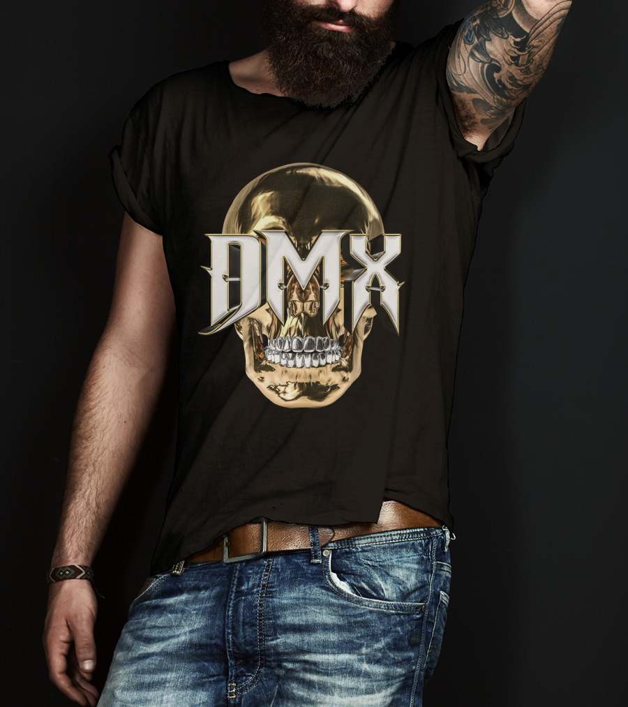 Dmx Gold Skull Luxury Trends T-Shirt
