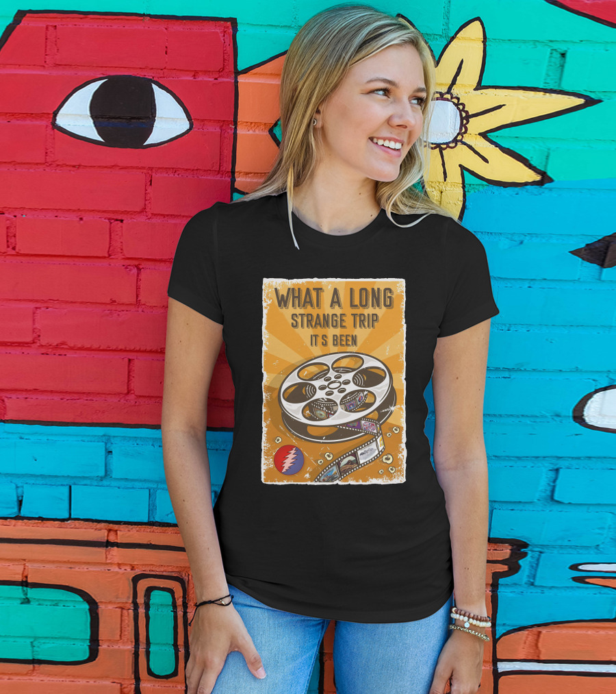 What A Long Strange Trip It's Been Grateful Dead Film Reel T-Shirt