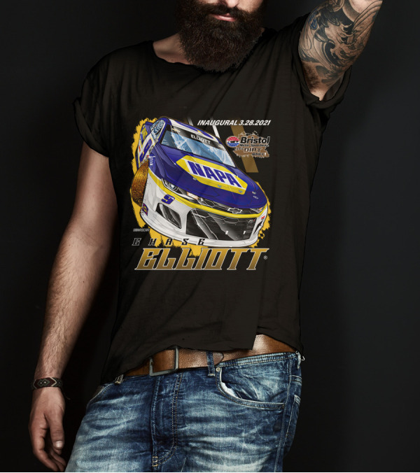 Chase Elliott NASCAR Bristol Motor Speedway Inaugural 3.28.2021 NAPA 9 T-Shirt