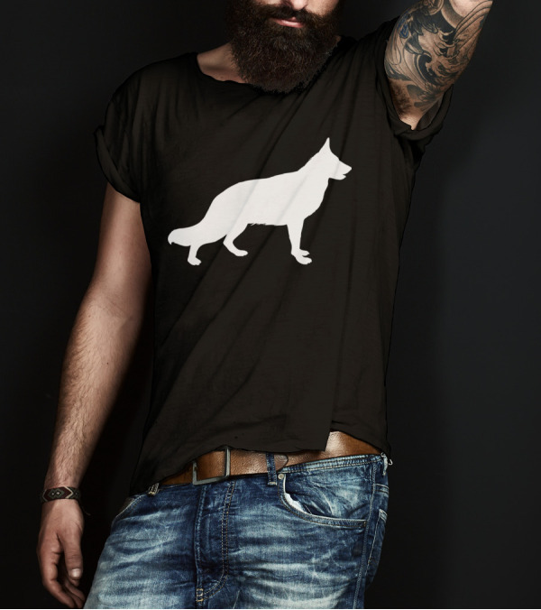 GERMAN SHEPHERD DOG BREED OUTLINE T-Shirt
