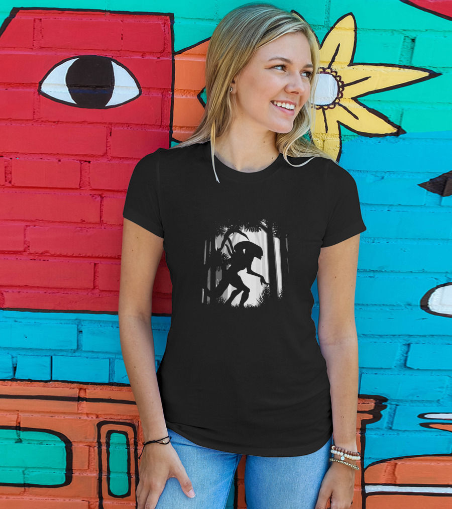 Aliens Jungle Silhouette 9214 T-Shirt