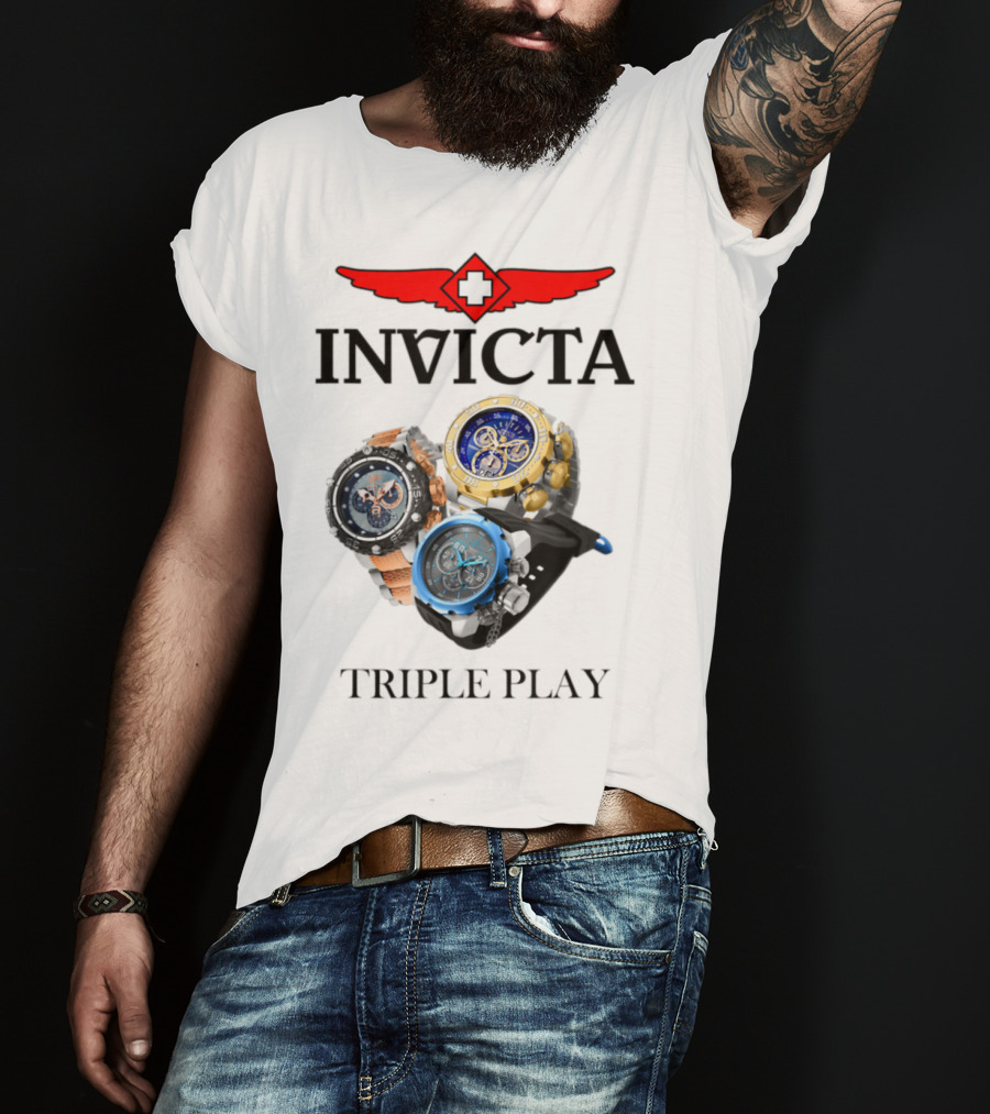 Invicta Triple Play Swiss-Inspired Luxurious Watch Collection T-Shirt