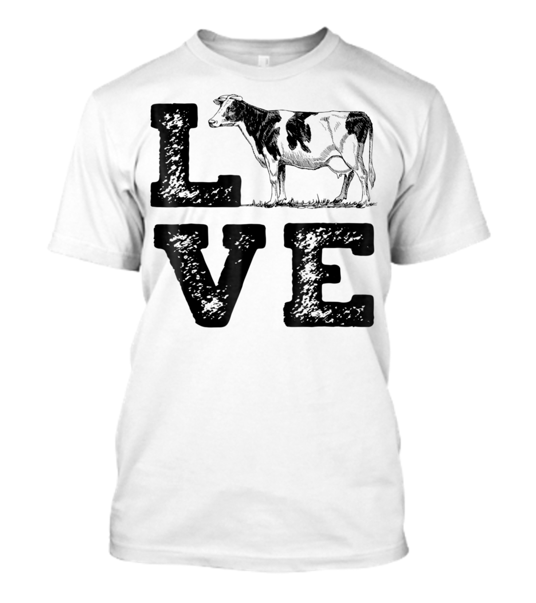 LOVE Cows Cow Lovers Farm Girls Women Farmer T-Shirt