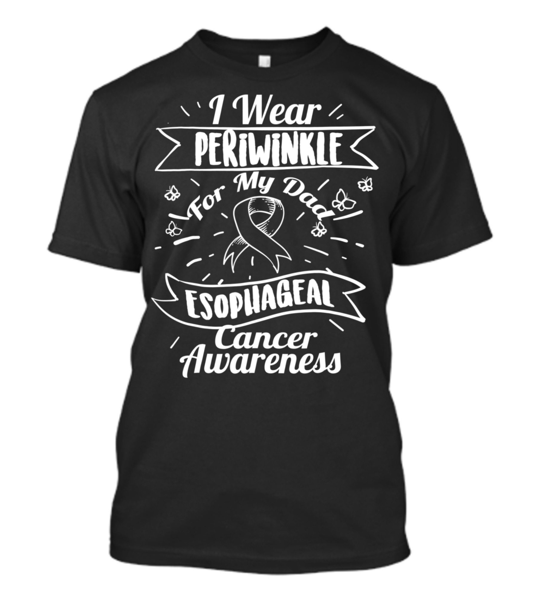 I Wear Periwinkle For My Dad Esophageal Cancer Awareness T-Shirt