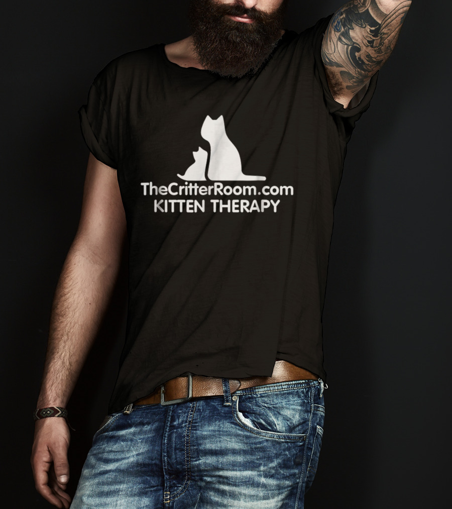 TheCritterRoom.com Kitten Therapy Foster Dad Johns Cam T-Shirt