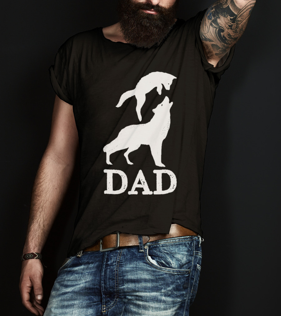 Dad Wolf And Pup T-Shirt