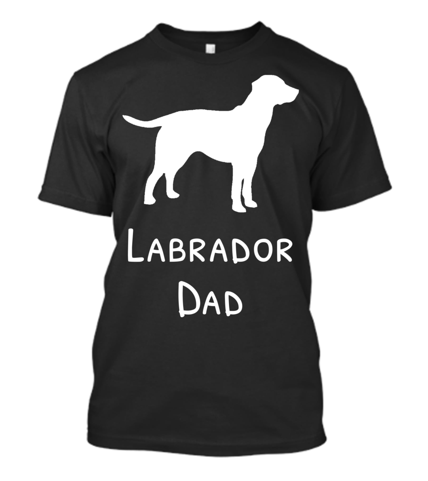 Labrador Dad Silhouette Canine Father's Day T-Shirt