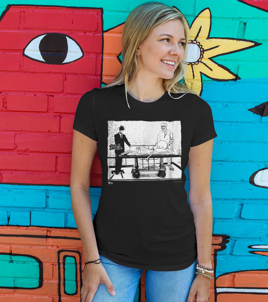 American Dad Autopsy55 Surreal Cartoon Forensic Examination Scene T-Shirt