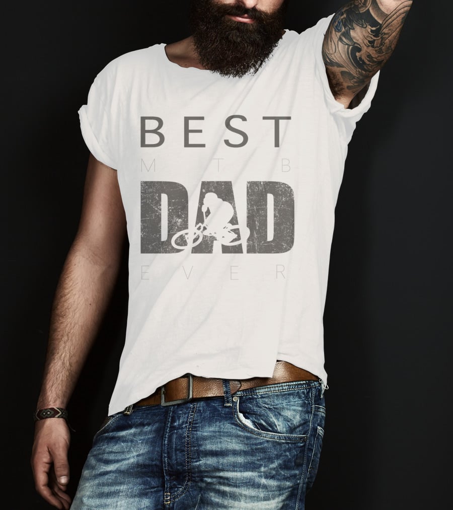 Best MTB Dad Ever Mountain Bike Rider T-Shirt