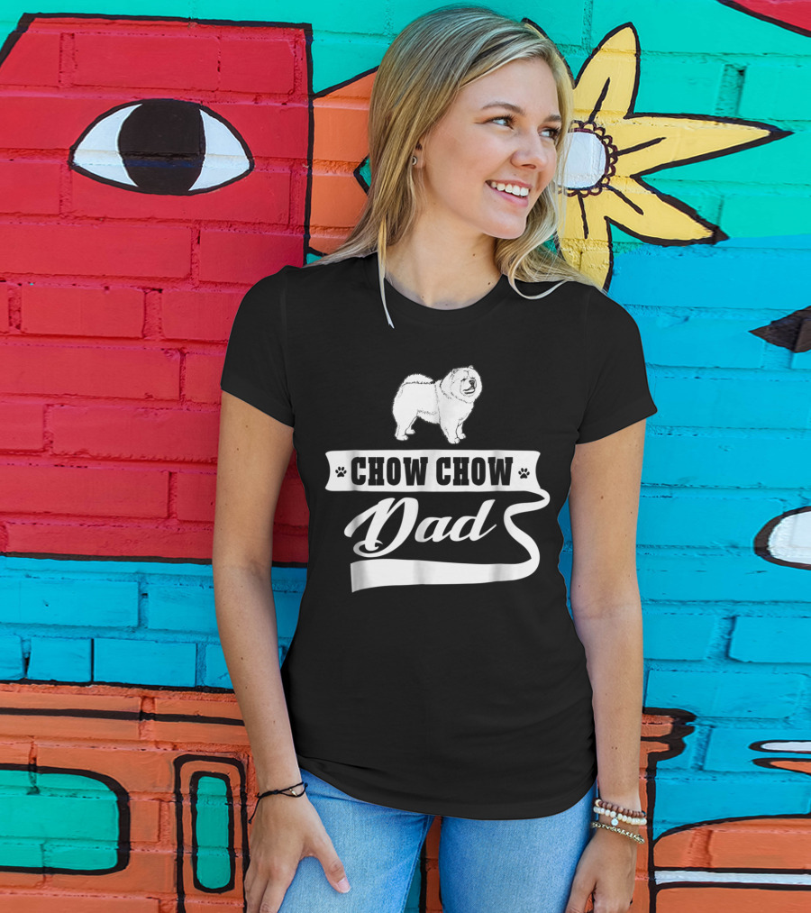 Chow Chow Dad Dog Mens Animal T-Shirt