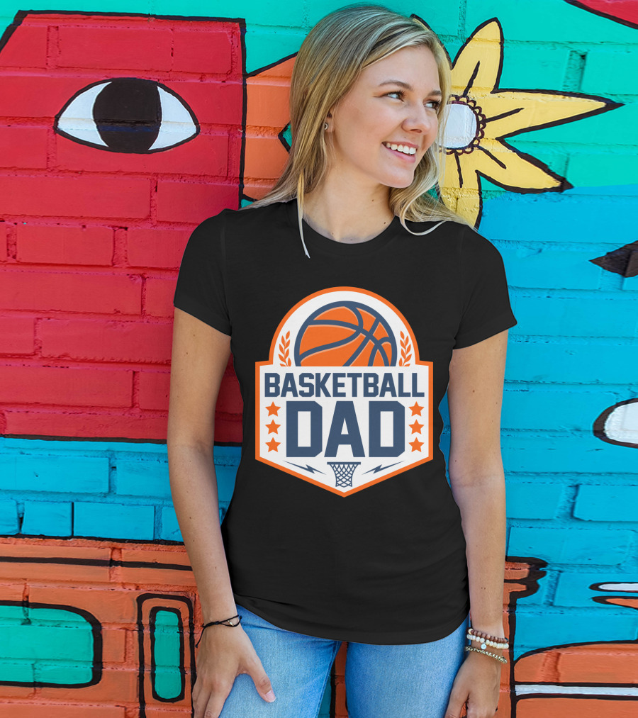 Basketball Dad Perfect Birthday Gift For Basketball Lovers T-Shirt