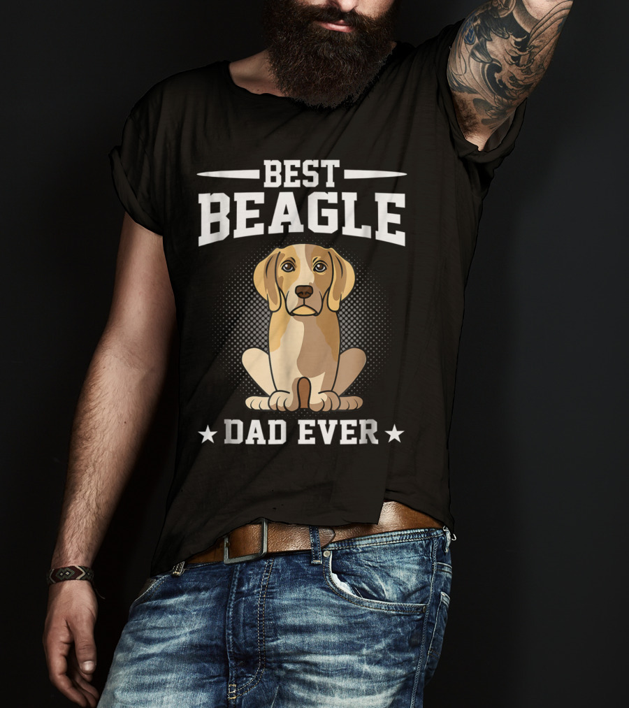 Best Beagle Dad Ever Dog Owner T-Shirt