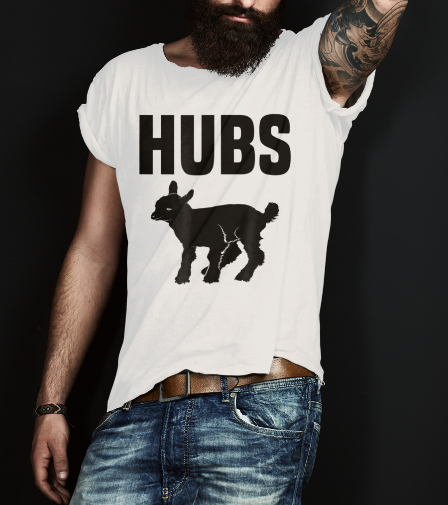 Hubs Baby Goat For Husband Wife Dad T-Shirt