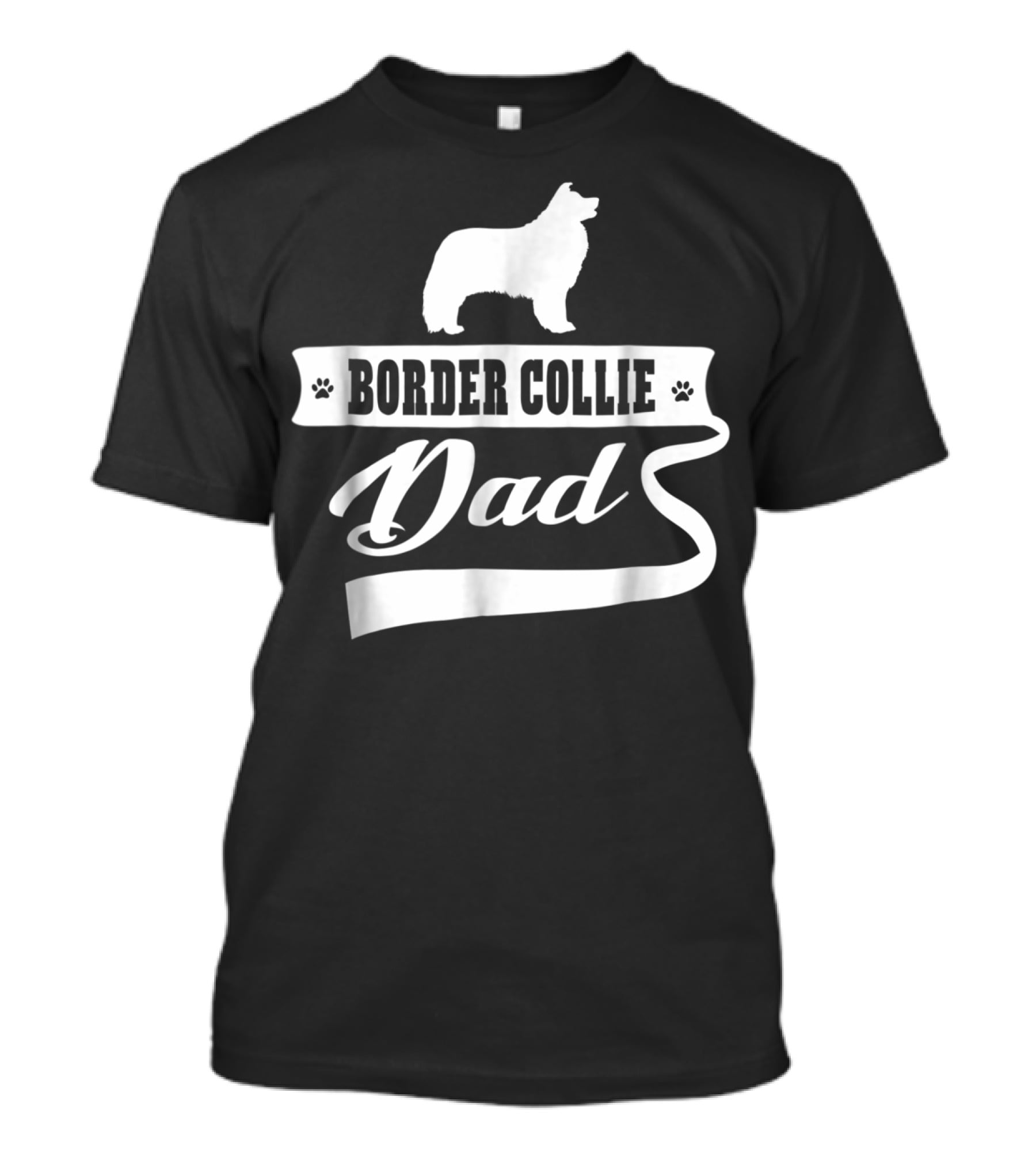 Border Collie Dad Dog Mens Animal Dogs T-Shirt