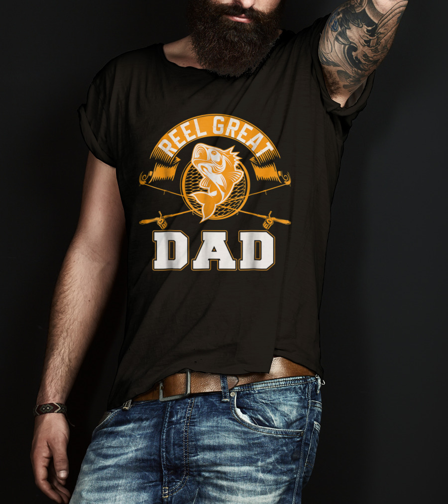 Reel Great Dad Father's Day Fishing Humor Family T-Shirt