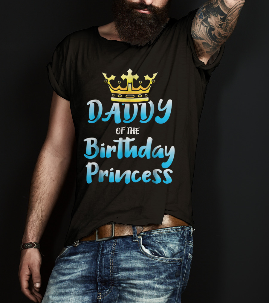 Daddy Of The Birthday Princess Crown T-Shirt