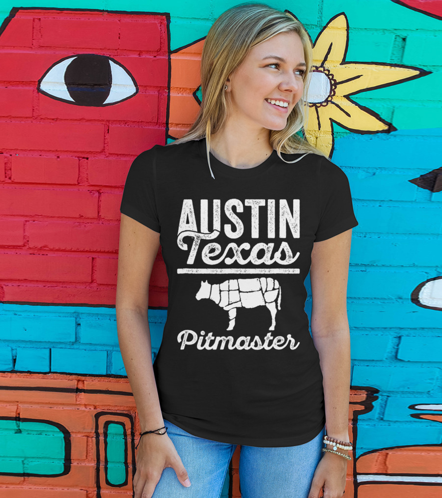 Austin Texas Pitmaster BBQ Dad For 82 T-Shirt