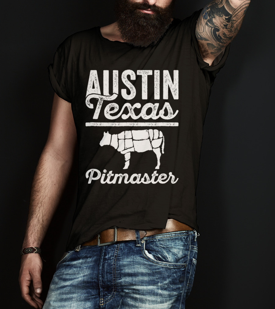 Austin Texas Pitmaster BBQ Dad For 82 T-Shirt