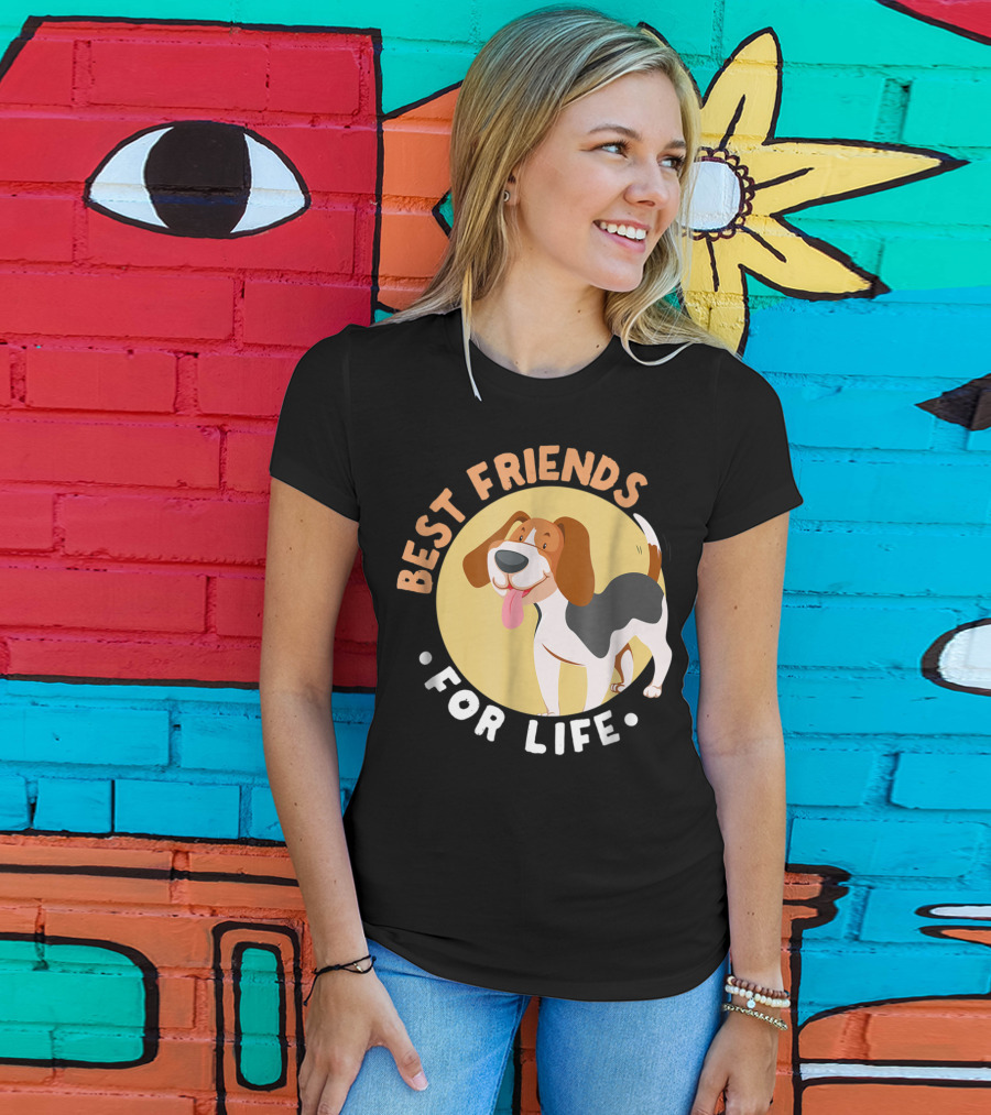 Best Friends For Life Beagle Dad Funny T-Shirt
