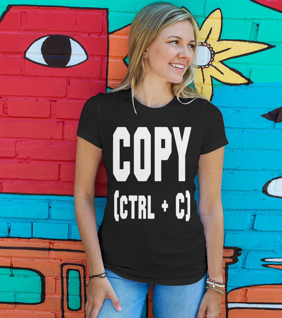Best Funny Birthday Dad Papa From Sons Copy Ctrl + C 76 T-Shirt