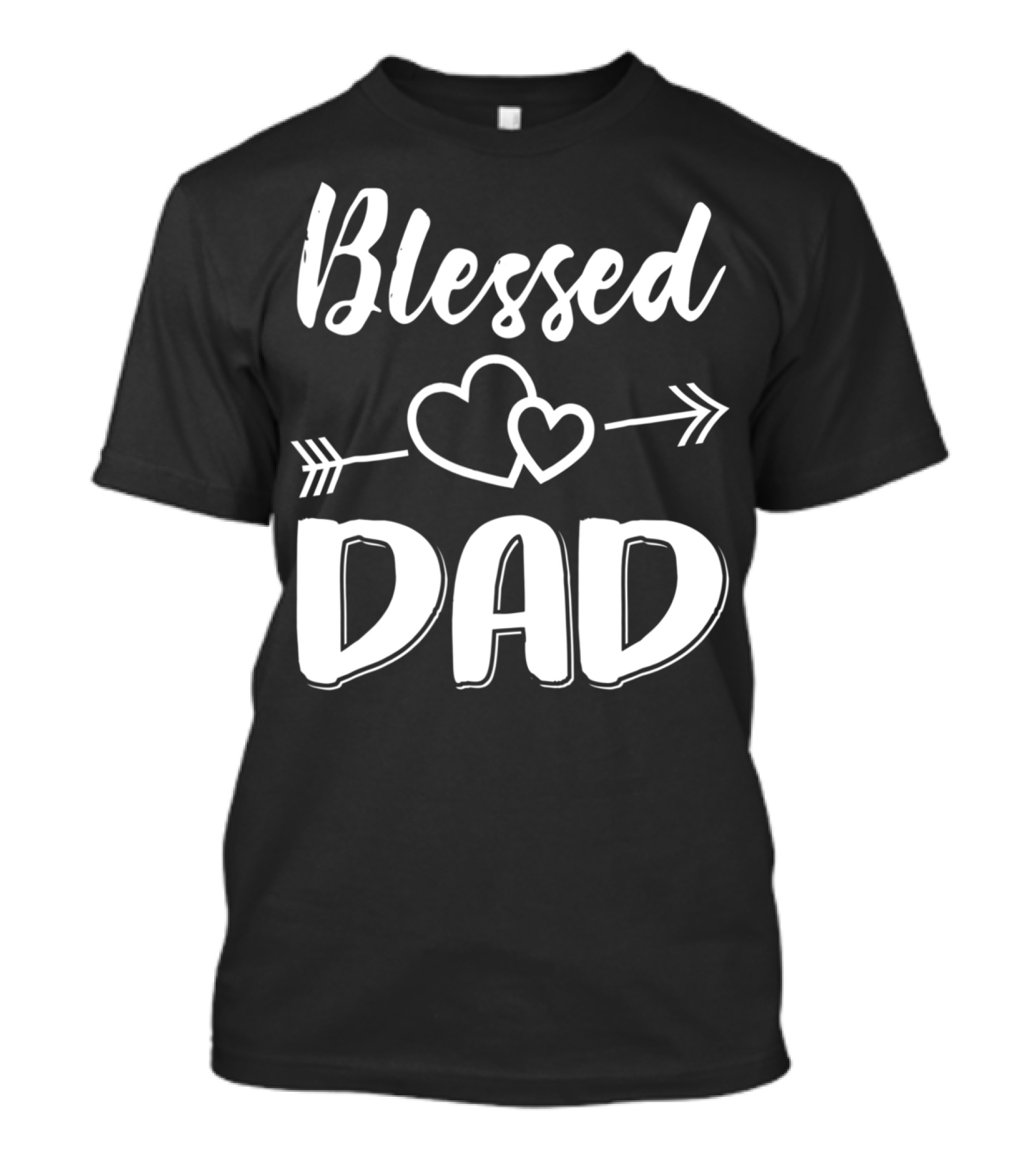 Blessed Dad Heart Arrow T-Shirt