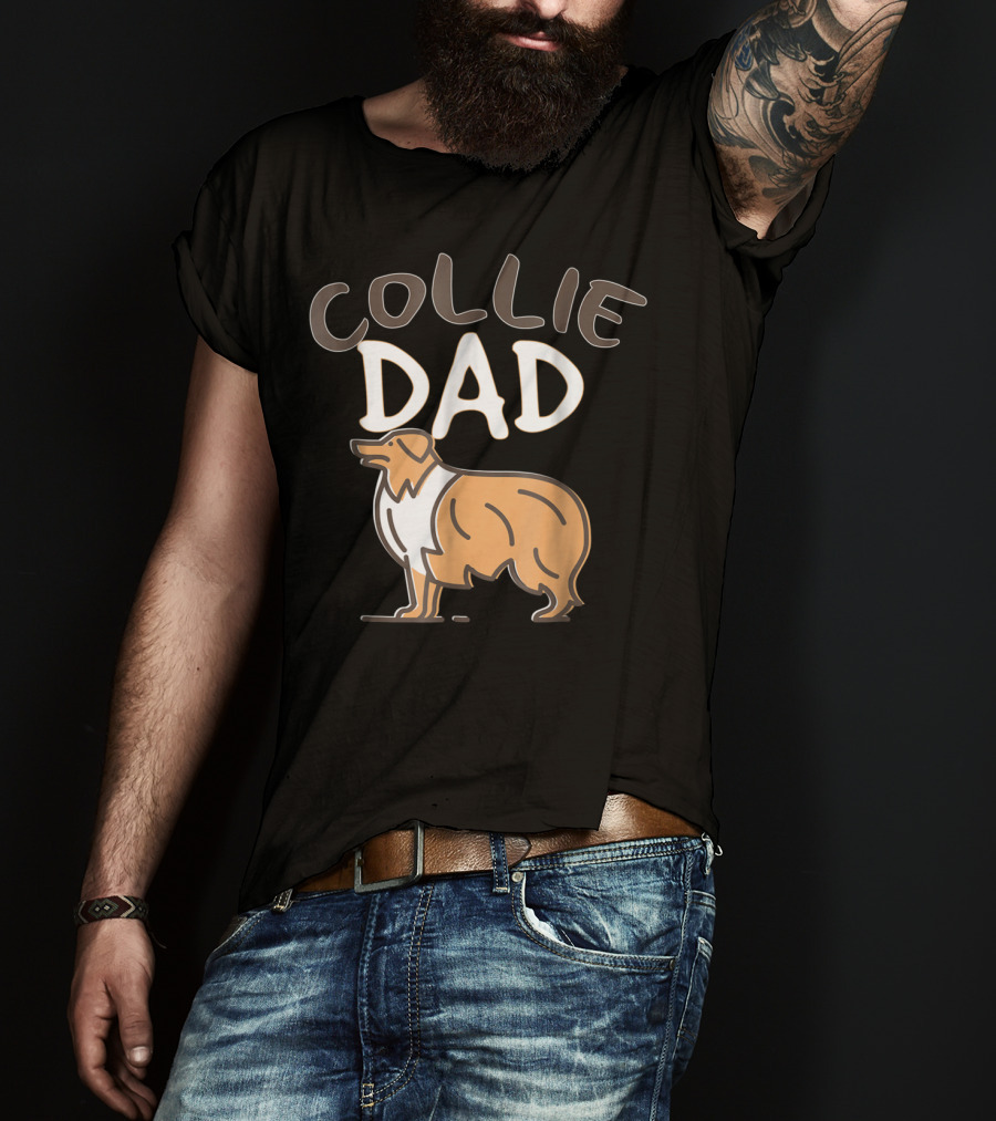 Collie Dad Owner Men Dog Lover 47 T-Shirt