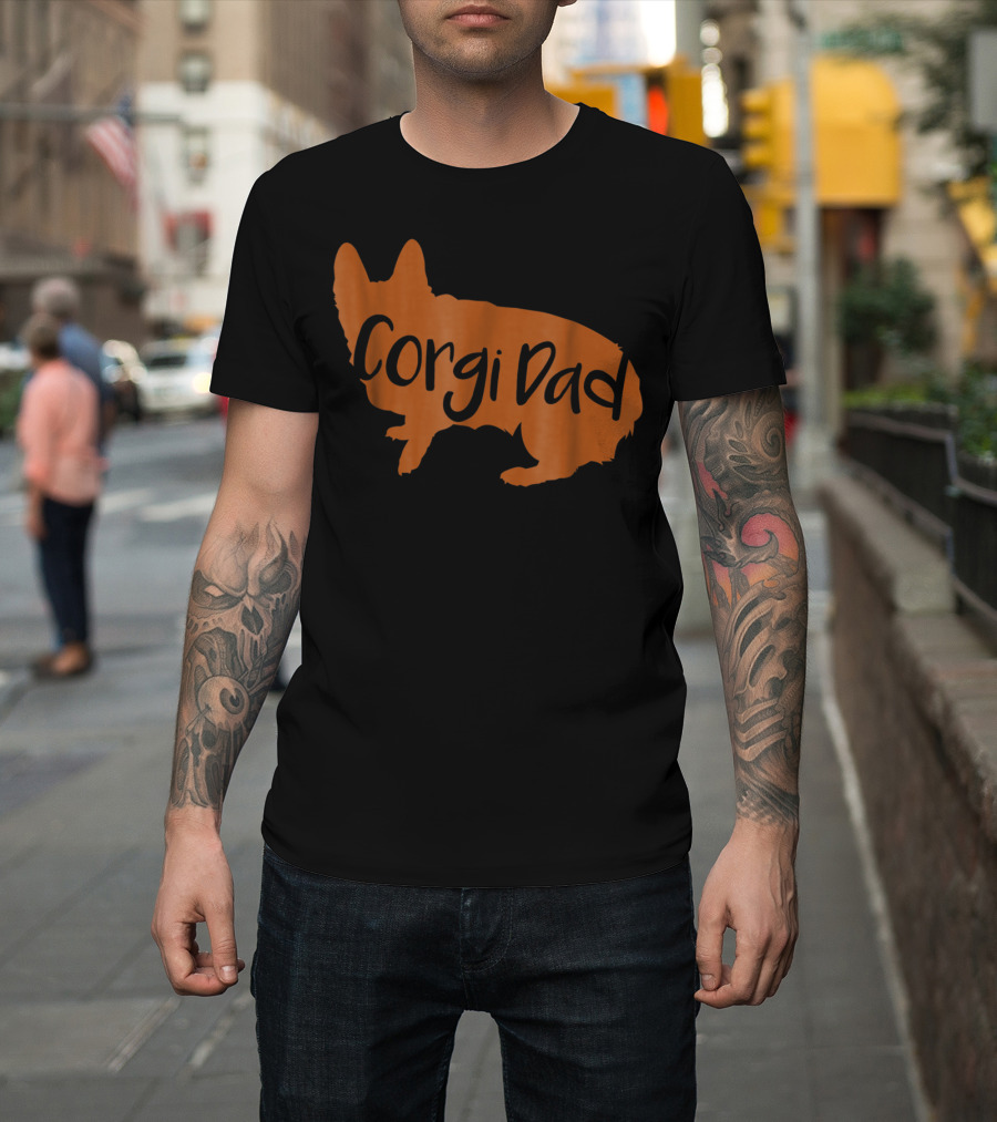 Corgi Dad Lover Dog T-Shirt