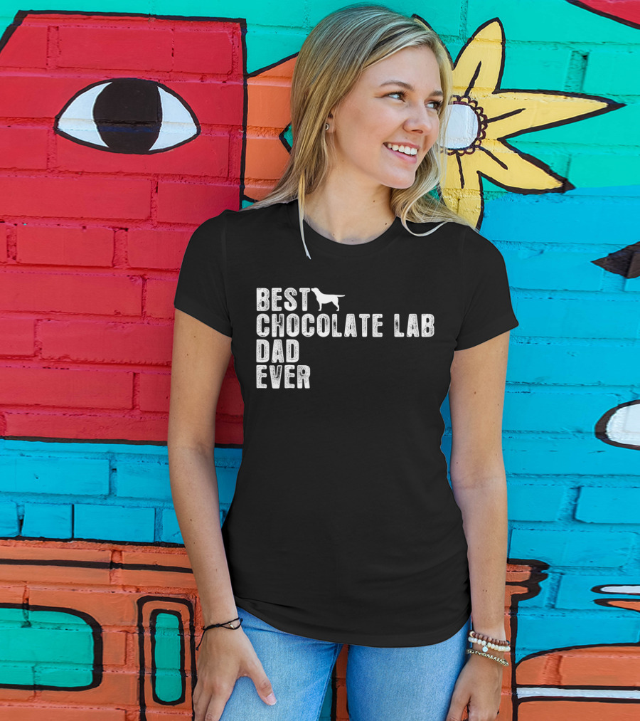 Best Chocolate Lab Dad Ever T-Shirt